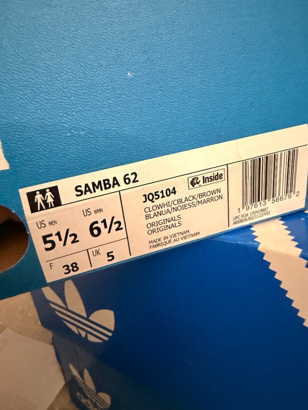 adidas Samba 62 Cloud White - Picture 4 of 4